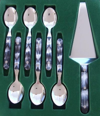 7-tlg. Kaffeelöffelgarnitur, MARMOR