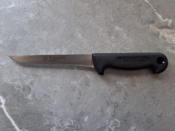 Schlachtmesser Klinge 12cm schwarz auf Wunsch auch mit Lasergravur